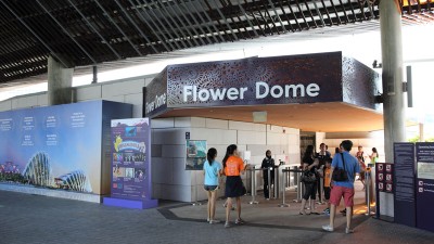 가든스 바이 더 베이 플라워 돔 가는 길 - 싱가포르 첫번째 여행기 #14